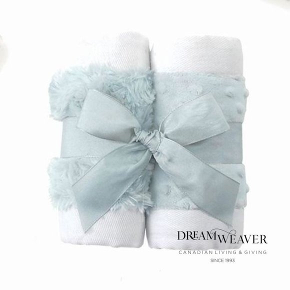 Baby Burp Cloth Set | Swirly Seafoam Green - Picture 1 of 1